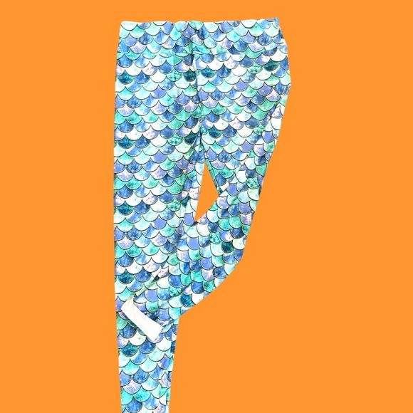 Mermaid Leggings Sz TC/ 14-16 - Picture 4 of 10